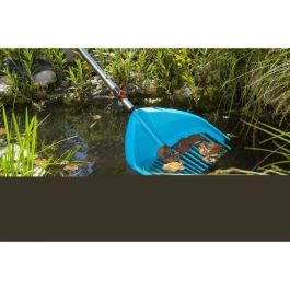 Gardena Rastrillo de Pala Combisystem 3 en 1 - Herramienta Multifuncional para Jardinería, de Plástico Resistente, Negro y Azul