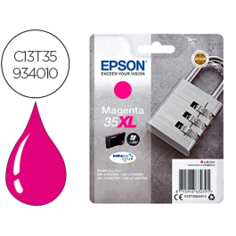 Epson 35XL T3593 Tinta Magenta Alta Capacidad Original para WF-4720DWF / 4725DWF / 4730DTWF / 4740DTWF 1900 Páginas Precio: 41.94999941. SKU: S8405473