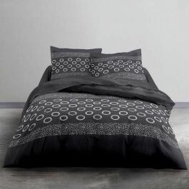 Today Juego de Cama 1 Persona 100% Algodón 57 Hilos - 140x200 cm Funda Nórdica + Almohada - Gael Grey Print