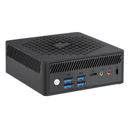 Leotec LEMPC09 MiniPC Intel N100 13ª Gen 8GB DDR4 RAM 128GB M.2 SSD Win 11 pre-instalado 3 Salidas Vídeo VESA WiFi Cubo Negro