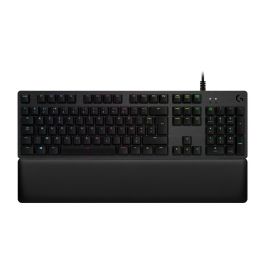 Logitech G G513 Teclado Gaming Mecánico RGB LIGHTSYNC con Interruptores GX Brown, Reposamanos de Espuma Viscoelástica, Carbono