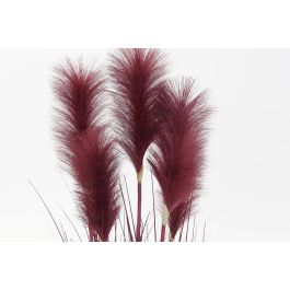 DKD Home Decor Planta Artificial de Plumeros Burdeos Naranja 30x106x30 cm (2 Unidades)