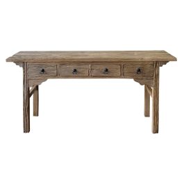 DKD Home Decor Consola Item Home Natural 178 x 85 x 38 cm Olmo Macizo 4 Cajones Precio: 995.59000013. SKU: B19XT5RV76