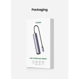 UGREEN 10919 Base para Portátil y Replicador de Puertos, USB 3.2 Gen 1 Type-C, Gris