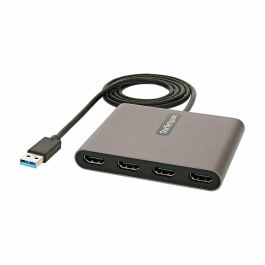 Adaptador USB 3.0 a HDMI Startech USB32HD4 Negro Gris 1 m Precio: 102.95000045. SKU: B17QVFX6PT