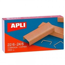 Apli Grapas 22-6-24-6 Cobreadas Caja 1000 Ud -Pack 10 Cajas- Precio: 3.50000002. SKU: B1BNQDE7QP
