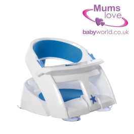 Dreambaby Asiento de Baño Super Cómodo Indicador de Detección de Calor 6-24 Meses hasta 13 kg Blanco
