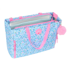 Maletín para Portátil Vicky Martín Berrocal Paraíso Azul Rosa claro 40 x 31 x 17 cm