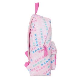 Mochila Escolar Barbie Logomania Rosa claro 33 x 42 x 15 cm