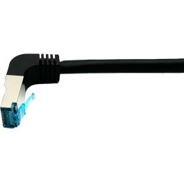 EQUIP Cable de Red Cat6A S/FTP 2xRJ45 Angulado 2.00m Negro LSZH