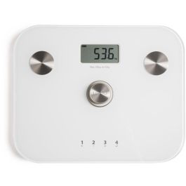 LIVOO DOM465W Báscula de impedancia digital 6 indicadores, 4 perfiles, LCD, máx. 150 kg, sin batería, blanco Precio: 40.49999954. SKU: B12RZLSPCH