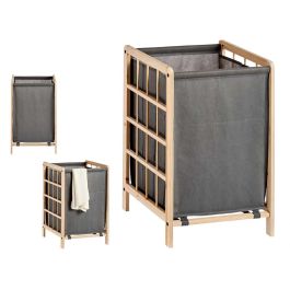 Cesto Ropero Gris Kipit 33x60x39.5 cm - Madera Abeto y Tela Algodón/Lino (12 Unidades) Precio: 193.88999949. SKU: B1G2ZHJX73