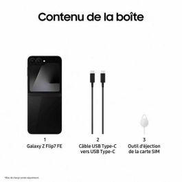 Samsung Galaxy Z Flip7 FE F761 8-128 BK V2 Smartphone 8GB RAM, 128GB Almacenamiento, 6.7" 5G, Negro
