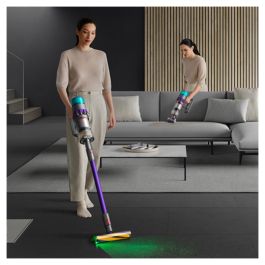 Dyson Gen5Detect Absolute Aspiradora escoba 2 en 1 con pantalla LCD y filtro HEPA, sin bolsa, color Púrpura, 70 min de autonomía