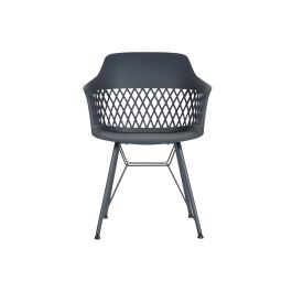 DKD Home Decor Silla Shenglong 3 Scandi Urban Azul Marino 57 x 80.5 x 57 cm PP Metal