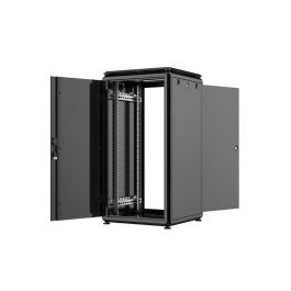Lanview Rack Cabinet 19" 22U de Suelo 600x600mm para Servidores y Cableado - Puerta de Cristal Templado