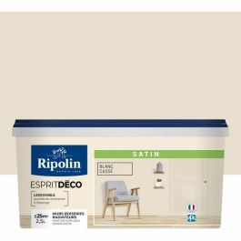 Ripolin Pintura Pared Monocapa Gran Cobertura Multisuperficie Satén Blanco Roto 2.5L