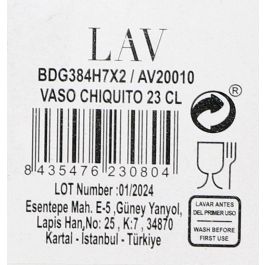 Lav Vaso Chiquito 23 cl Bodega (48 Unidades)