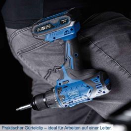 Scheppach C-DTB74/2-X Taladro Destornillador 20V IXES, 50 Nm, Portabrocas 13mm, Kit: 2 Baterías, Cargador, 74 Accesorios y Caja