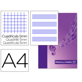 Oxford Bloc Música y Canto DIN A4 24 Hojas Pentagrama 2 mm + Cuadrícula 5 mm Papel 90 g/m2 Precio: 99.6900003. SKU: B15GEK4QRZ