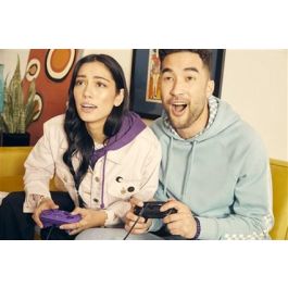 Power A 1521747-02 Mando con Cable Mejorado para Xbox Series X/S, Xbox One, Windows 10/11 - Morado Royal