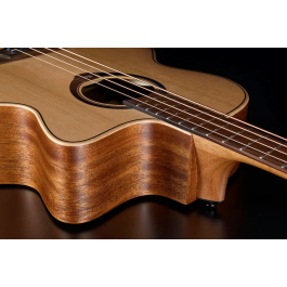 LAG Bajo Acústico Jumbo Hyvibe H2 10 A/E Cutaway Natural Electroacústico con Tecnología HyVibe