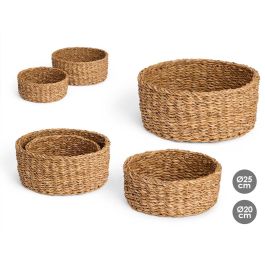 Giftdecor Set 2 Cestos Redondos de Alga de Mar Marrones 25 cm diámetro y 20x20x8 cm (8 Unidades) Precio: 52.69000055. SKU: B14XCWJ8TN