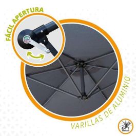 Parasol Aktive Gris 300 cm Ø 4,2 cm Aluminio Parasol Aktive Gris 300 cm Ø 4,2 cm Aluminio
