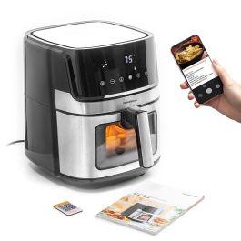 Freidora de Aire InnovaGoods Fryinn View 6500 Negro 1700 W 6,5 L Acero Inoxidable Freidora de Aire InnovaGoods Fryinn View 6500 Negro 1700 W 6,5 L Acero Inoxidable