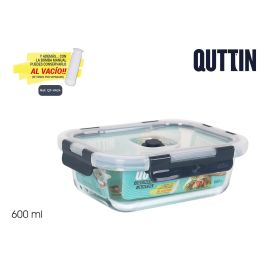 Fiambrera rectangular con tapa Quttin 18.4x14 cm - 600 cc (6 Unidades) Precio: 21.88999989. SKU: B16QR28QE2