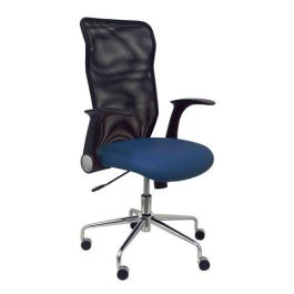 Silla Piqueras Y Crespo Minaya Brazos Retractiles Mecanismo Basculante Ergonomica Respaldo Malla Transpirable Negra Asiento Tapizado Similpiel Azul Marino Precio: 243.49999949. SKU: S5703678