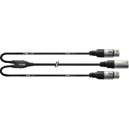 Cordial Cable Y XLR Macho / 2 XLR Hembra 30 cm Precio: 15.49999957. SKU: B1J5K76WDD