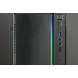 Mars Gaming MCM Caja PC Gaming Micro ATX / Mini-ITX Negra con Ventana Lateral e Iluminación LED RGB Control