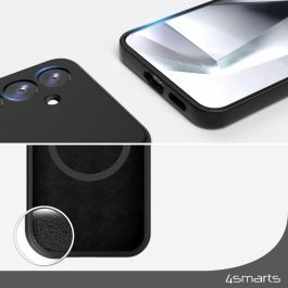 4smarts Funda de Silicona para Samsung Galaxy A55 Negra