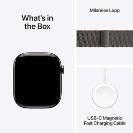 Apple Watch Series 11 S11 Cellular Titanio 46mm con Milanaise Schiefer GPS OLED Pantalla Táctil 64GB