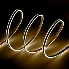 HO Tira LED Manguera Neon Flex 6W 220VAC 8x18mm Doble 120xSMD2835 6W/M x1M 40.000H [HO-NSPVC8x16DOY220G]