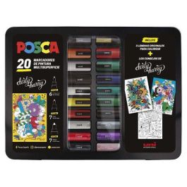 POSCA Maletín Metálico Marcador Surtido 20P - Tinta pigmentada base al agua, No tóxico, Variedad de colores Precio: 52.5000003. SKU: B1DRTYH79Q