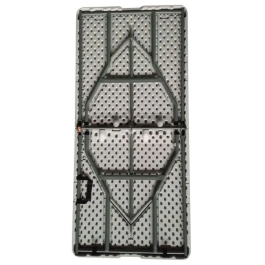 Mesa Plegable 150 cm 6 Personas Aucune Acero con Recubrimiento en Polvo para Interior y Exterior