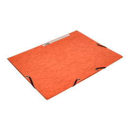 Q-connect Carpeta KF02170 Gomas Cartón Simil-Prespan Solapas 320x243 mm Naranja