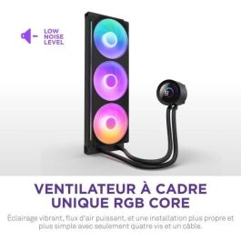 NZXT RL-KR360-B2 Kraken Plus 360 RGB Refrigeración Líquida - Pantalla Personalizable 1.54" - Ventiladores RGB - Negro