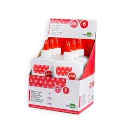 Liderpapel Cola Blanca Lavable Bote 250 ml Manualidades Bricolaje Hogar Oficina