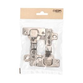 Edm Blister Bisagra Cazoleta Acodada BC02 35mm Zincado Acero