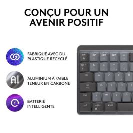 Logitech MX Mechanical Mini Teclado Inalámbrico Mecánico Retroiluminado Inteligente con Switches Silent Tactile, Clicky y Lineales, Multidispositivo, Grafito Logitech MX Mechanical Mini Teclado Inalámbrico Mecánico Retroiluminado Inteligente con Switches Silent Tactile, Clicky y Lineales, Multidispositivo, Grafito