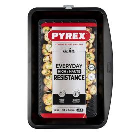 Fuente Rectangular Horno Acero Glide Pyrex® 38x24 cm