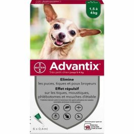 Pipetas antiparasitarias ADVANTIX 6: para perros muy pequeños de 1,5 a 4 kg Precio: 44.68999964. SKU: B1C35M9TEK