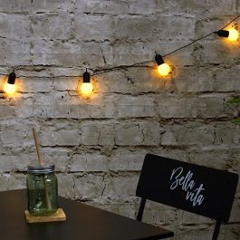 Home Deco Factory Guirnalda Exterior 10 Led 2,70m ABS/Plástico