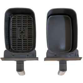Unold 58685 Freidora de aire caliente de doble cámara Twin Zone 8 L, 1700W, 60-200°C con 10 programas