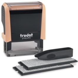 Trodat 4912 Sello Autoentintado de Texto/Fecha Typomatic Printy 4.0, Huella 17x46mm, Color Negro/Crema Precio: 46.99186613. SKU: B1EL4J7RRK