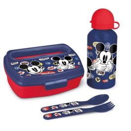 Set de Menaje Infantil Mickey Mouse Happy smiles 21 x 18 x 7 cm Rojo Azul Precio: 17.5899999. SKU: S2417567