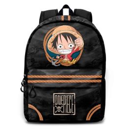 One Piece Mochila Pequeña Urbana HS FAN Ropes Negra 12L con Tejido Ripstop Resistente al Agua, Espalda y Correas Acolchadas, Bolsillo Frontal Precio: 22.9000002. SKU: B1DF338JJ5